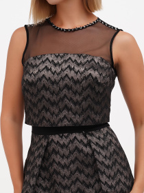 Платье мини Sassofono модель A271-CL-1288_коричневый Фото