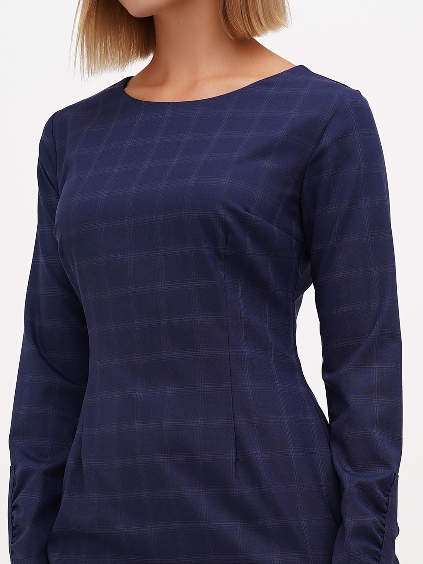 Платье мини Sassofono модель A271-SC-1460_синий Фото