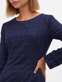 Платье мини Sassofono модель A271-SC-1460_синий Фото