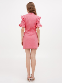 Платье мини Sassofono модель A271-SC-1461_коралловый Фото