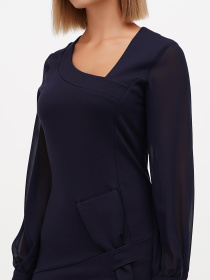 Платье мини Sassofono модель A271-SC-1465_Темно-синий Фото