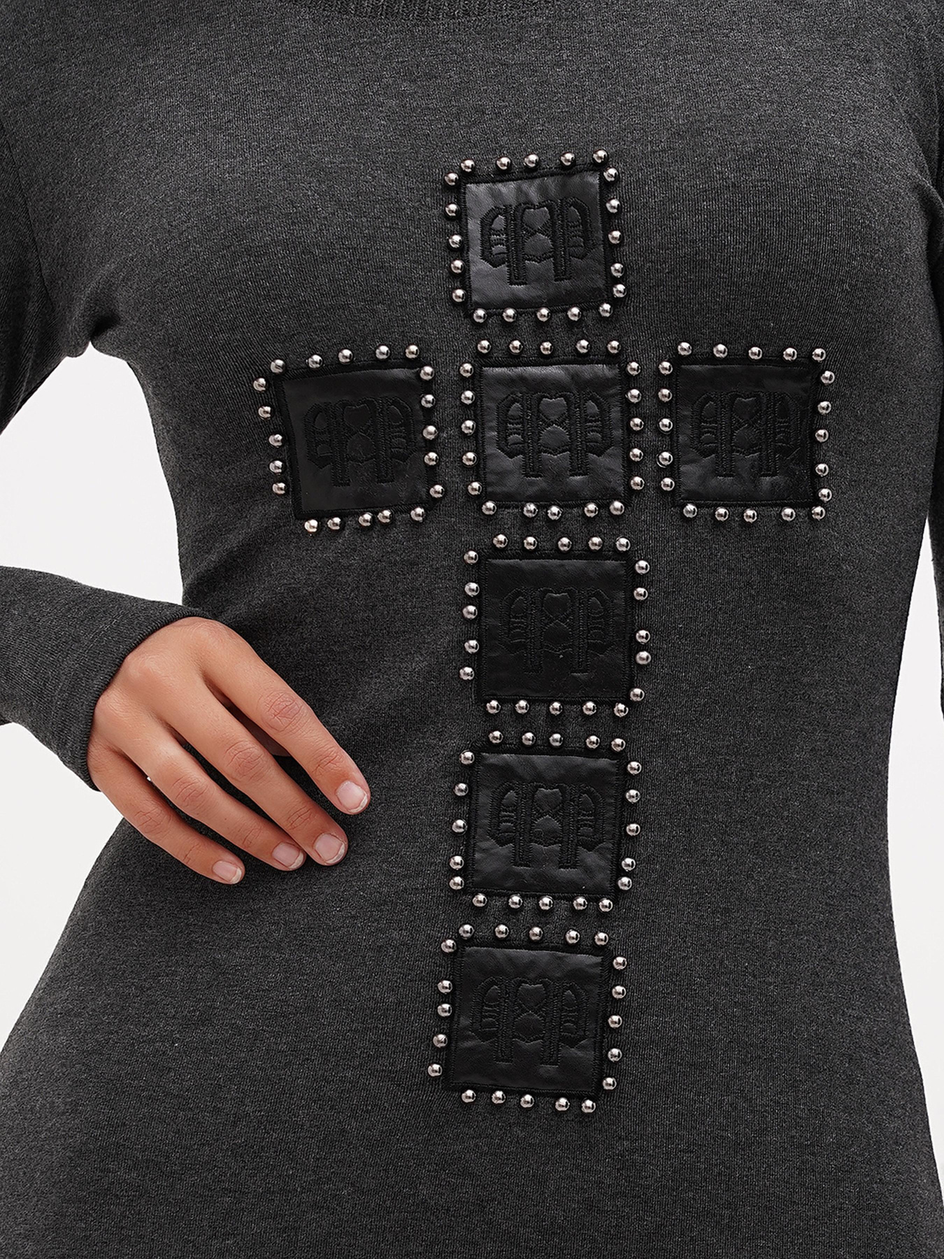 Туніка Sassofono модель A271-SC-1468_серый Фото