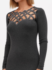 Туника Sassofono модель A271-SC-1470_серый Фото