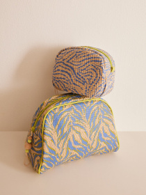 Средняя косметичка из рафии с принтом в виде зебры Women'secret модель 4848789-38 Фото