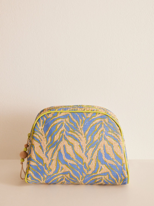 Средняя косметичка из рафии с принтом в виде зебры Women'secret модель 4848789-38 Фото