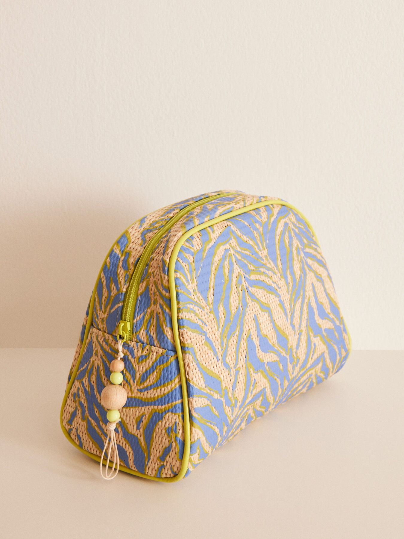 Средняя косметичка из рафии с принтом в виде зебры Women'secret модель 4848789-38 Фото