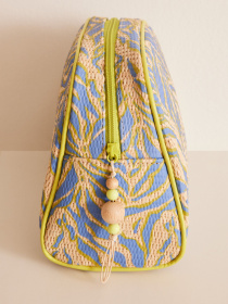 Средняя косметичка из рафии с принтом в виде зебры Women'secret модель 4848789-38 Фото