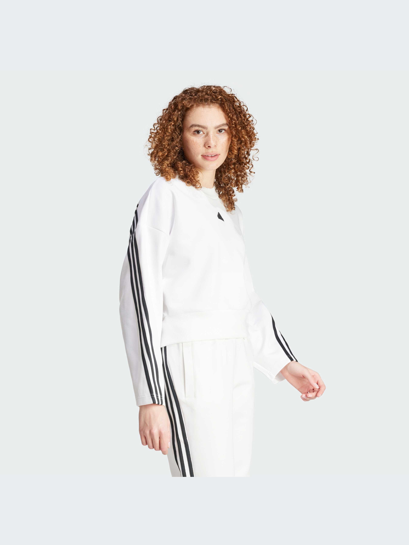 Свитшот Adidas 3 Stripes модель IZ0005 Фото