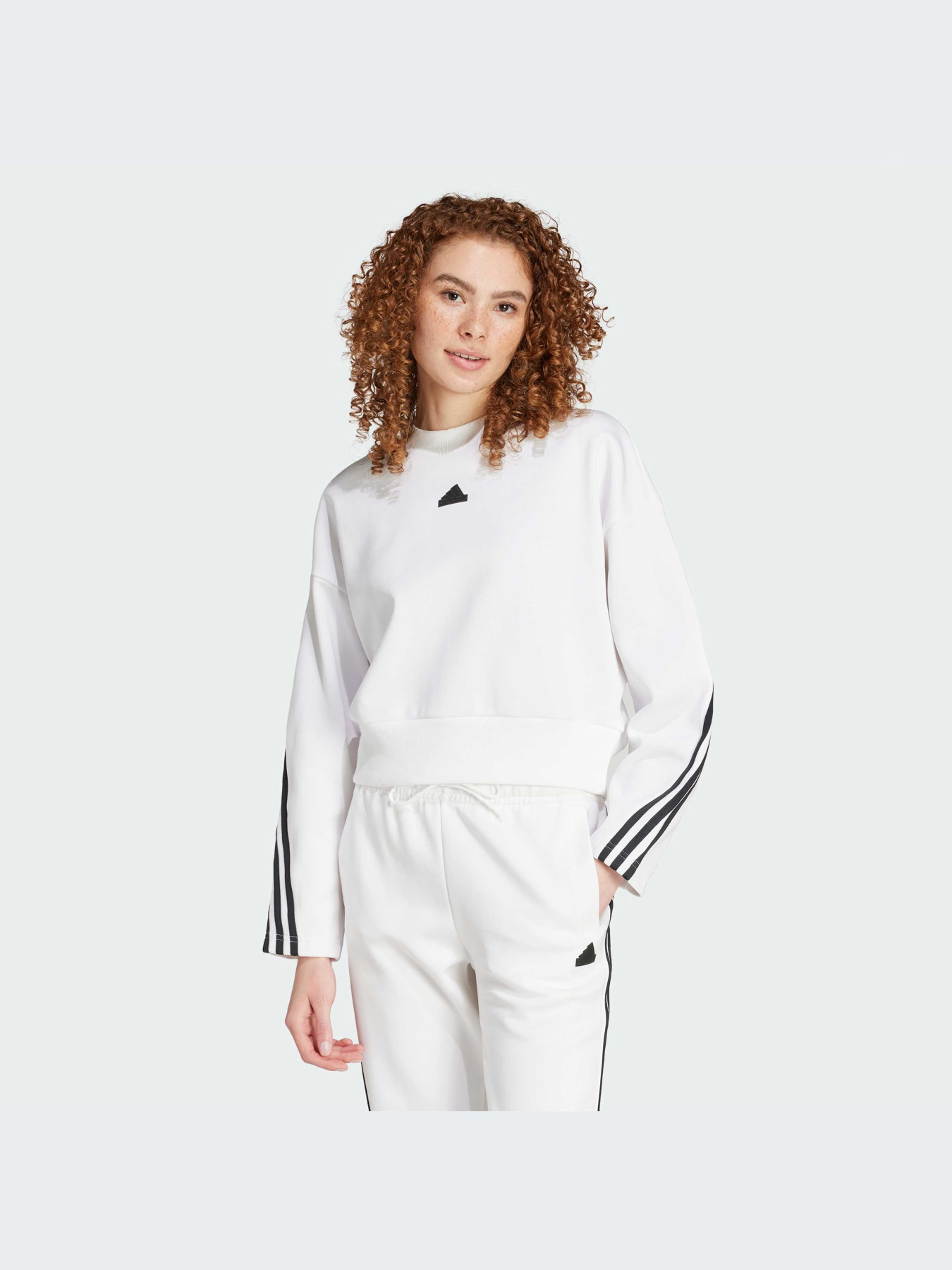 Свитшот Adidas 3 Stripes модель IZ0005 Фото