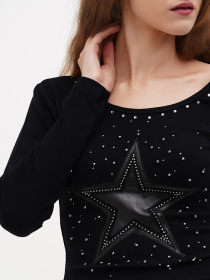 Туника Sassofono модель A271-SC-1480_черный Фото