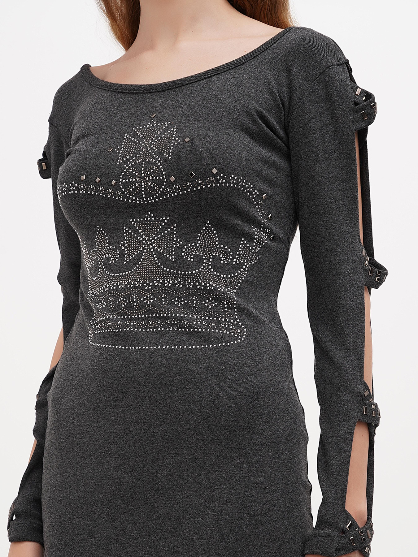 Туника Sassofono модель A271-SC-1484_серый Фото