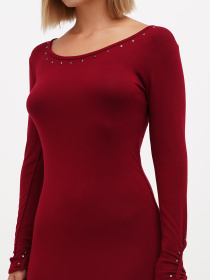 Туника Sassofono модель A271-SC-1485_бордовый Фото