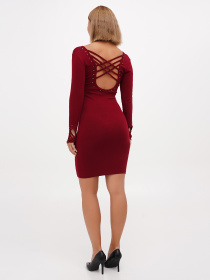 Туніка Sassofono модель A271-SC-1485_бордовый Фото