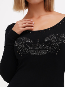 Туника Sassofono модель A271-SC-1486_черный Фото