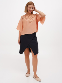 Спідниця міні Sassofono модель A271-SC-1503_темно_синий Фото