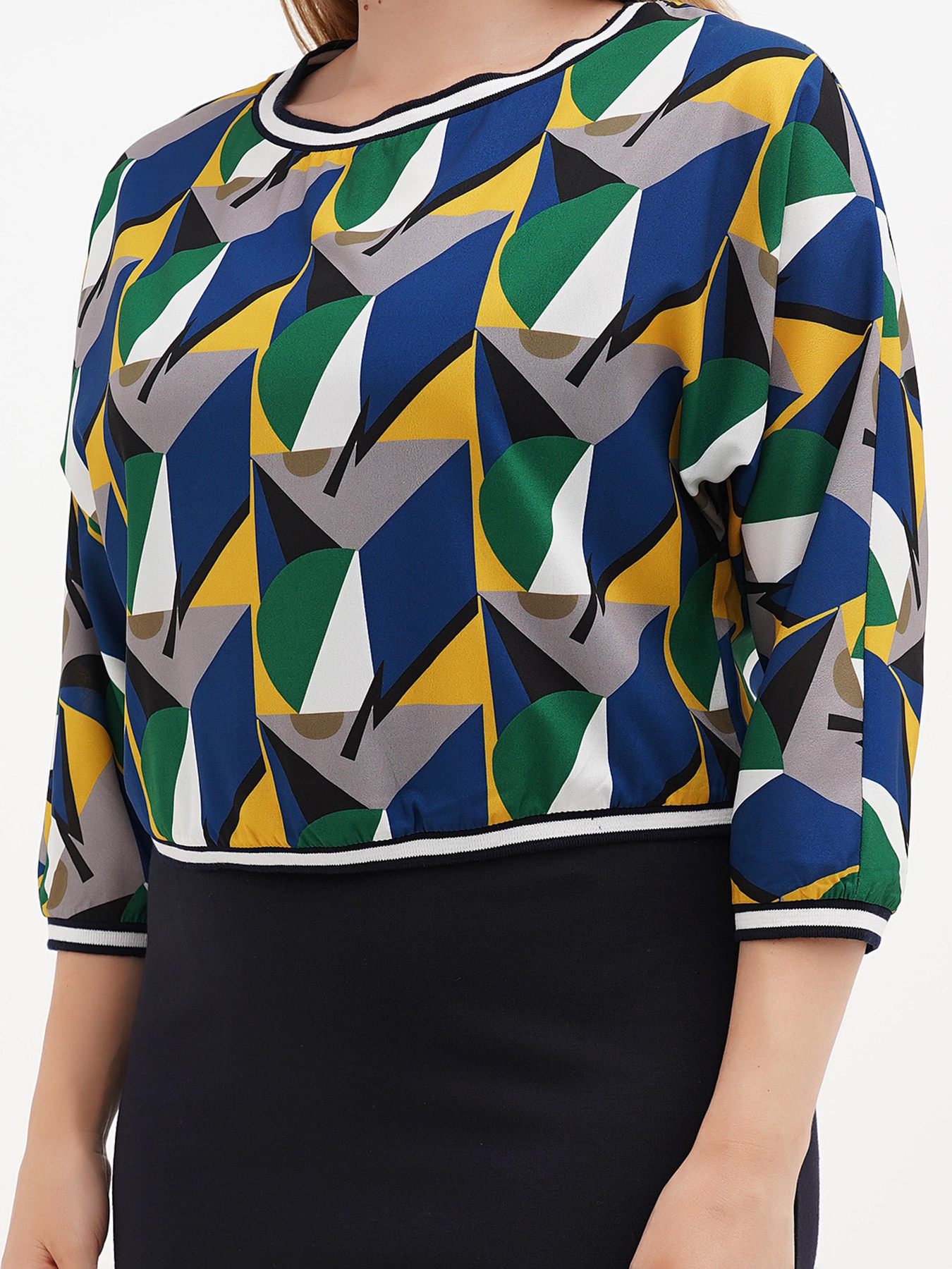 Платье мини Sassofono модель A271-SC-1508_синий Фото