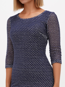 Платье мини Sassofono модель A271-SC-1526_темно_синий Фото