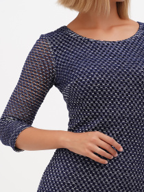 Платье мини Sassofono модель A271-SC-1526_темно_синий Фото