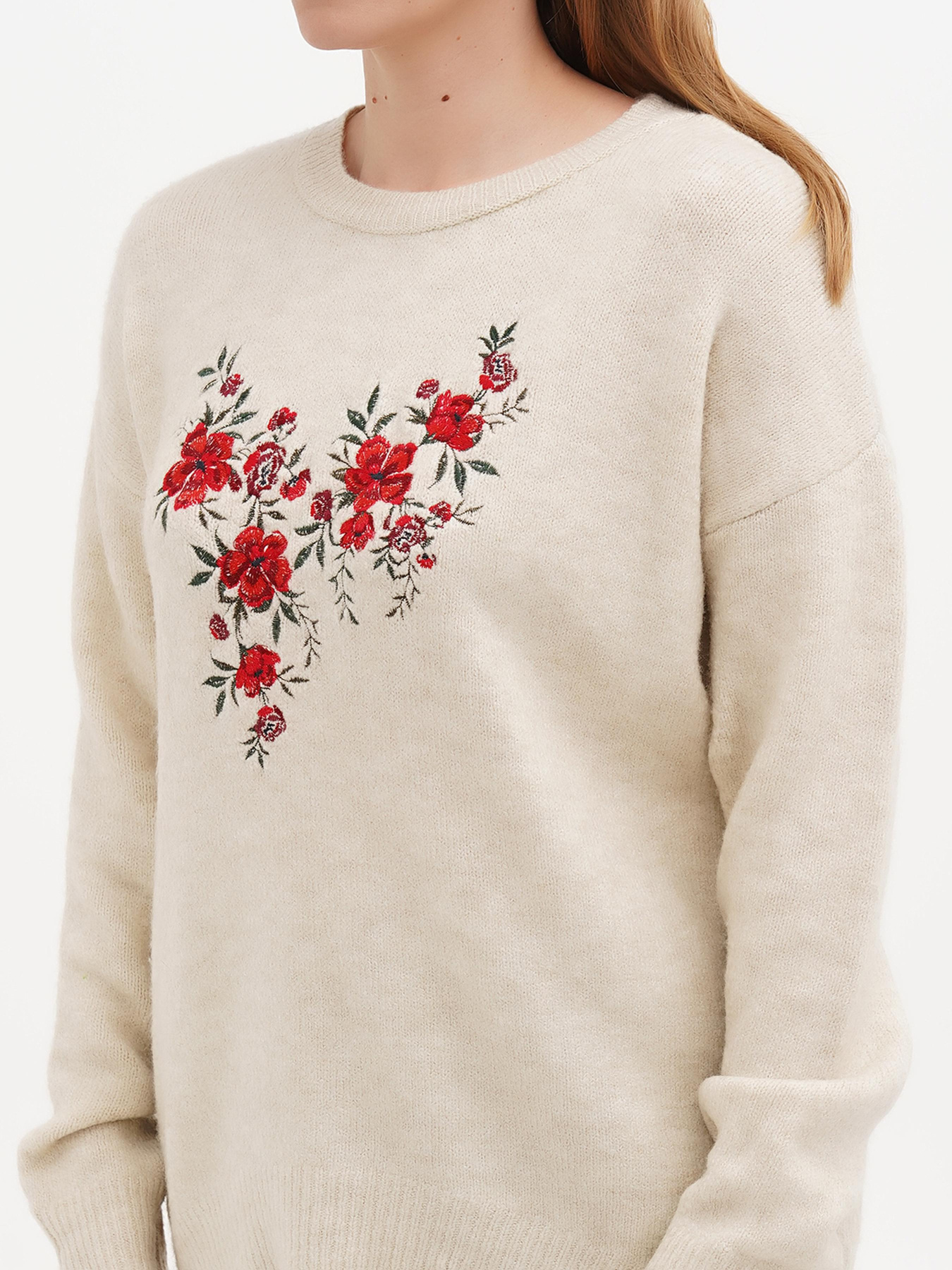 Свитер Sassofono модель A271-SC-1531_молочный Фото