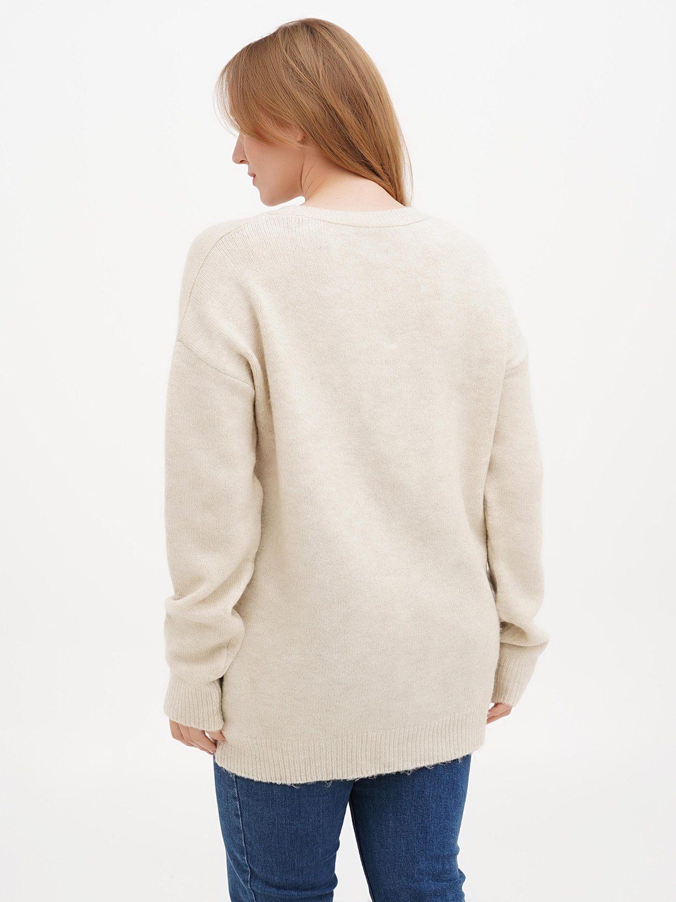 Свитер Sassofono модель A271-SC-1531_молочный Фото