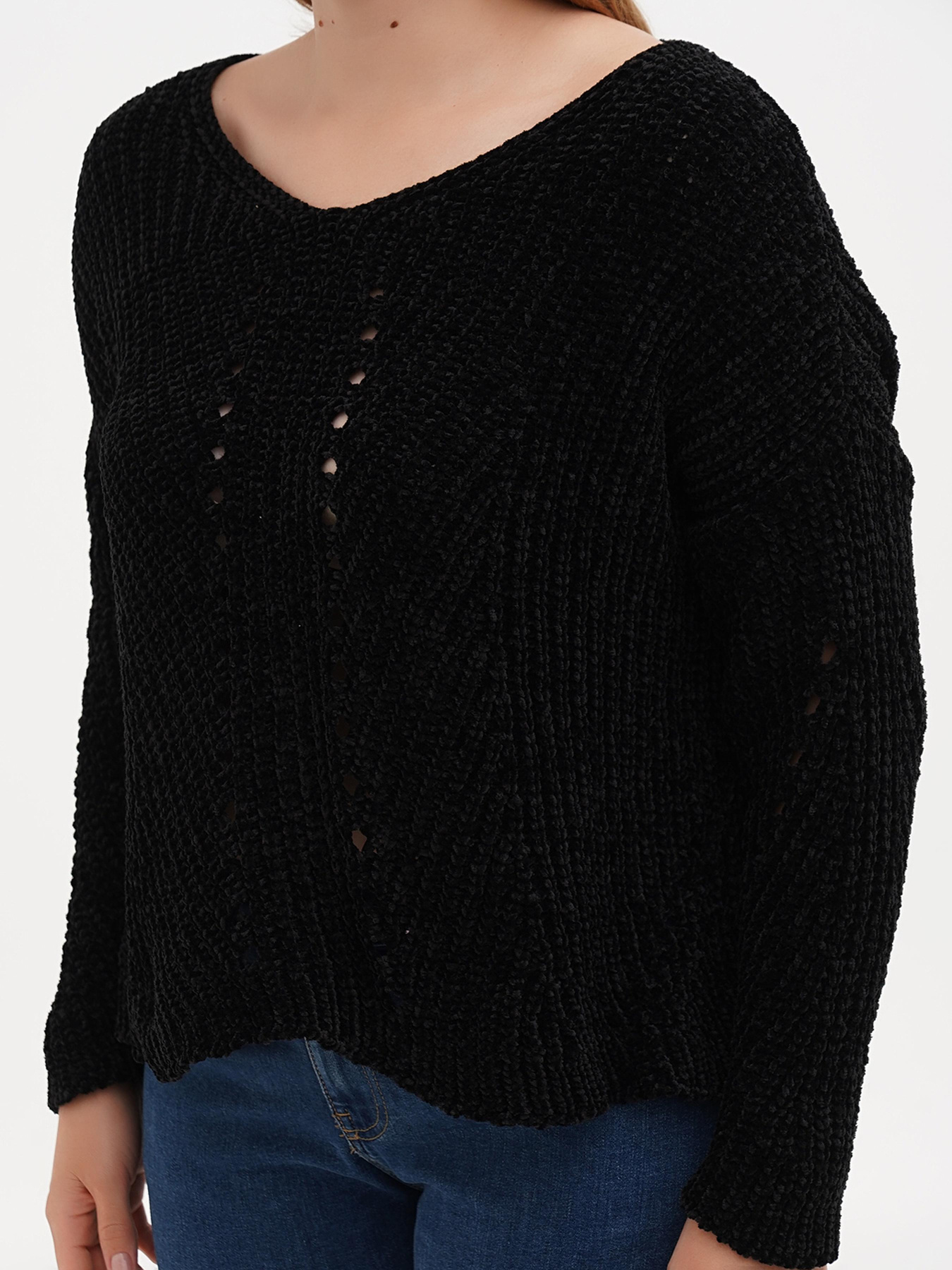 Джемпер Sassofono модель A271-SC-1532_черный Фото