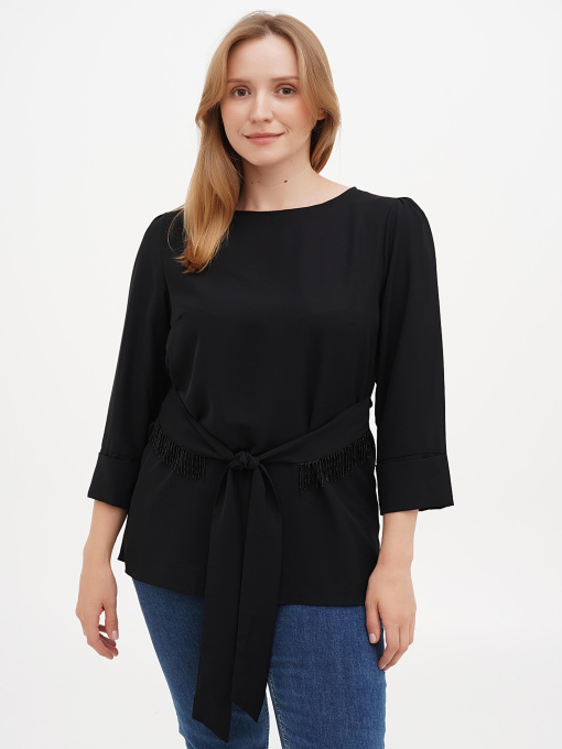 Блуза Sassofono модель A271-SC-1538_черный Фото