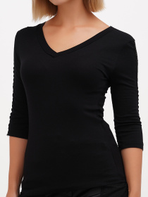 Лонгслив Sassofono модель A271-SC-1540_черный Фото