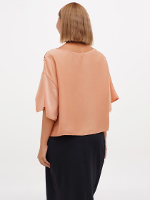Блуза Sassofono модель A271-SC-1546_пудра Фото