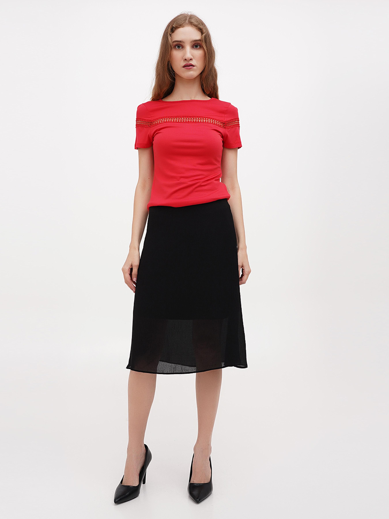 Юбка миди Sassofono модель A271-SC-1564 Фото