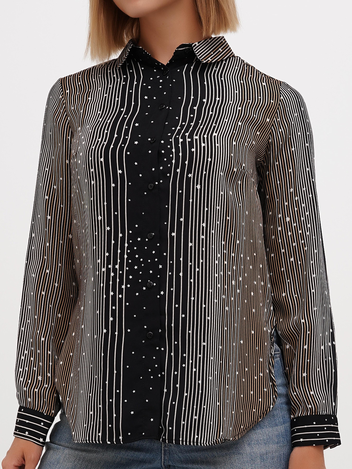 Сорочка Sassofono модель A271-SC-1574_светло_коричневый Фото