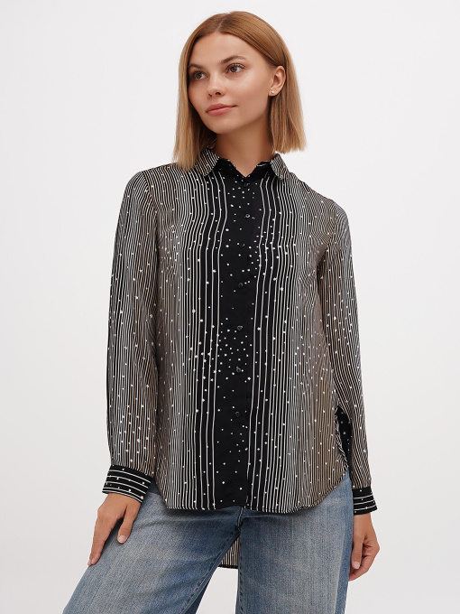 Рубашка повседневная Sassofono модель A271-SC-1574_светло_коричневый Фото