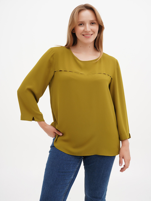 Блуза Sassofono модель A271-SC-1577_горччный Фото