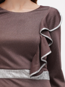 Платье мини Sassofono модель A271-SC-1582_хаки Фото