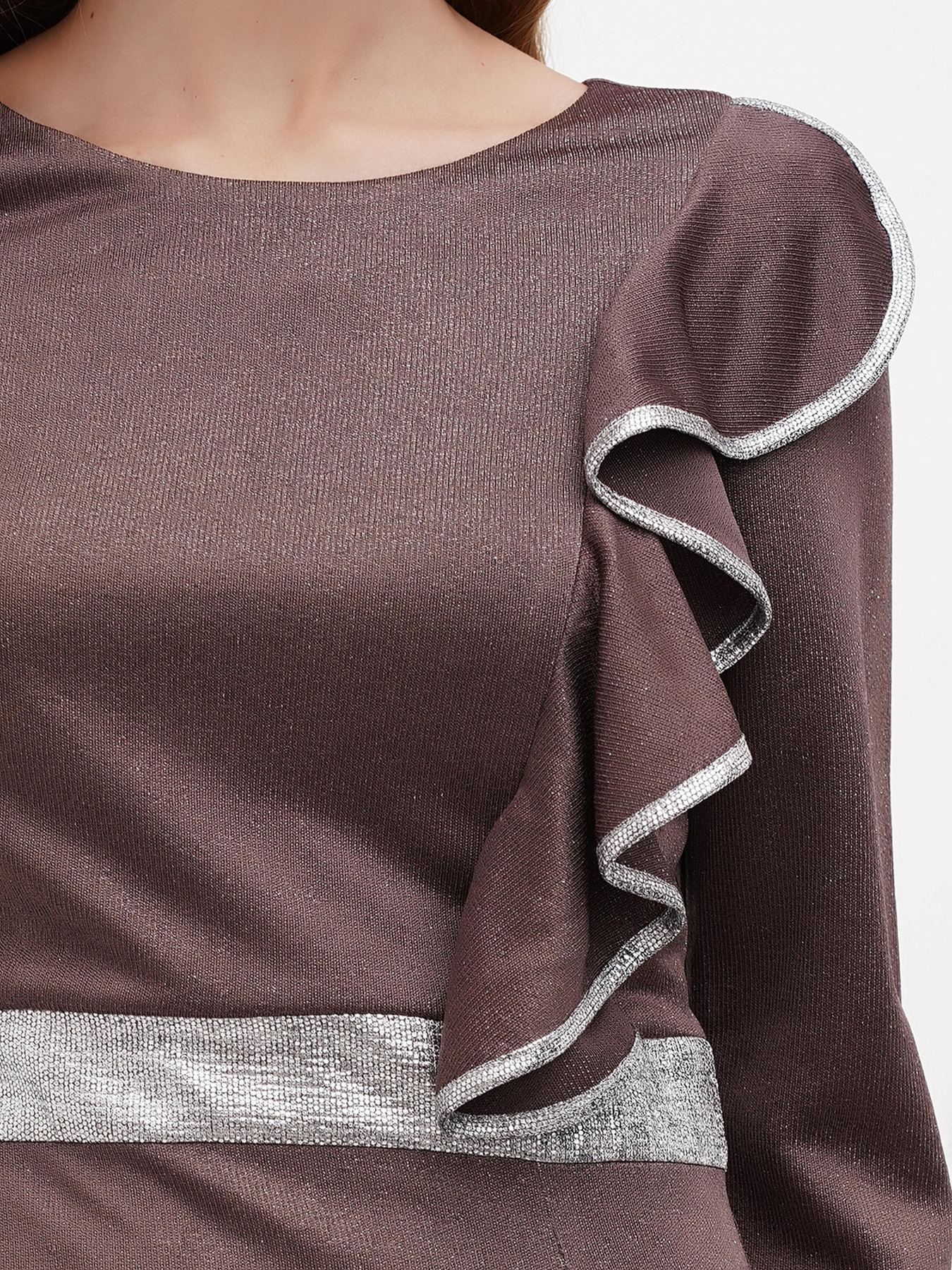 Сукня міні Sassofono модель A271-SC-1582_хаки Фото