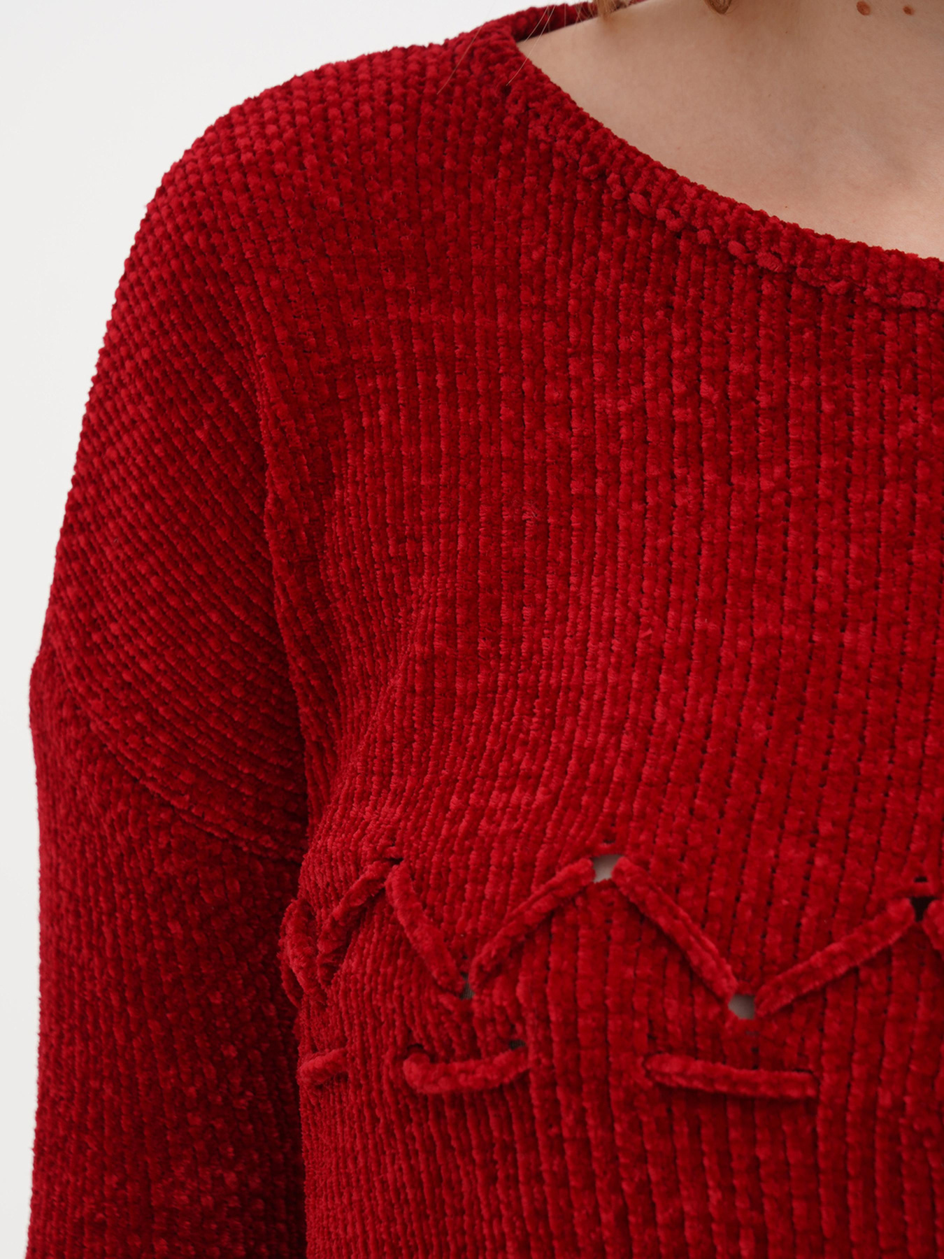 Джемпер Sassofono модель A271-SC-1587_красный Фото