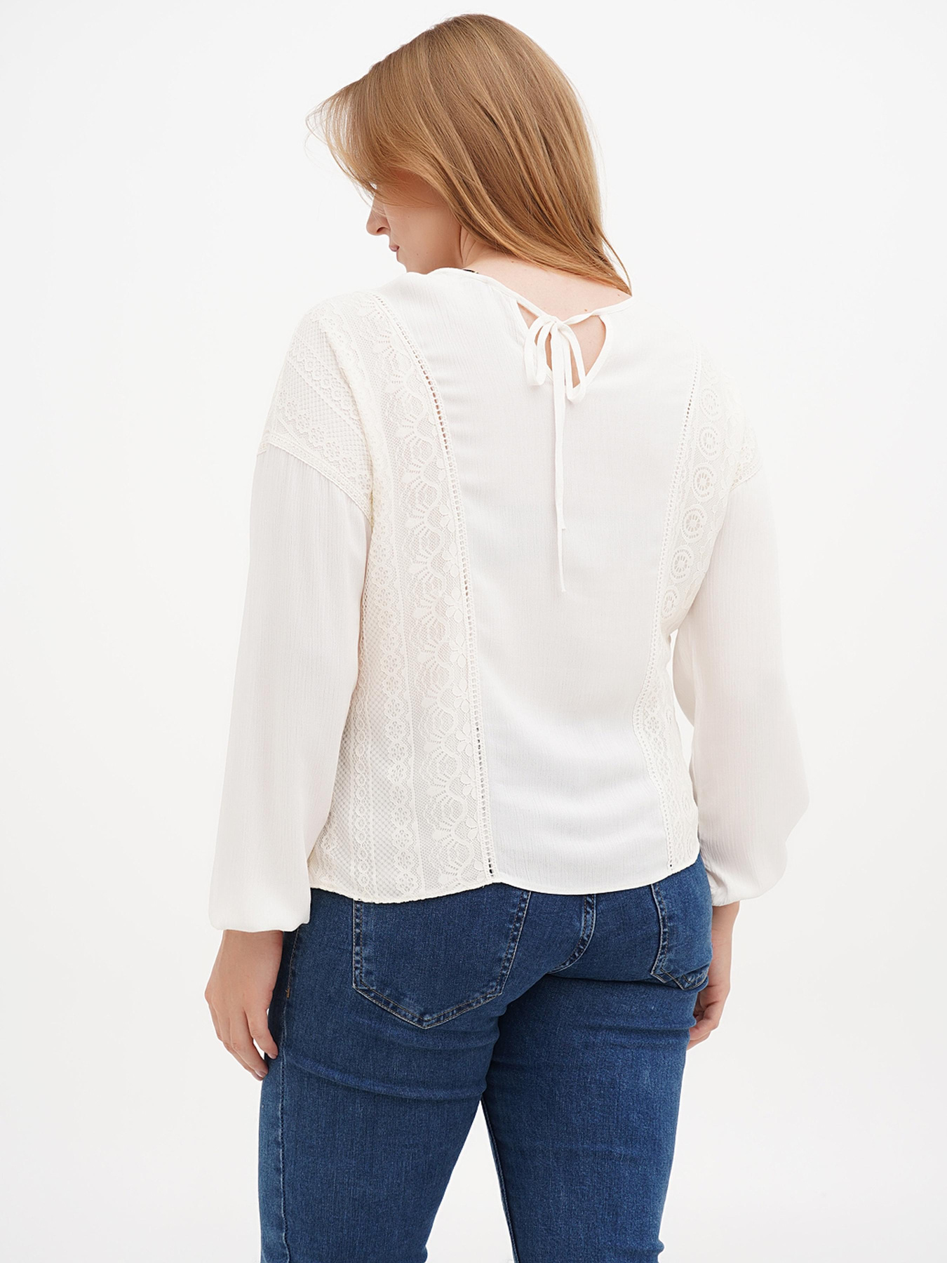 Блуза Sassofono модель A271-SC-1591_молочный Фото