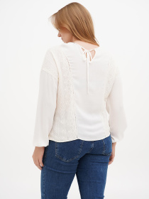 Блуза Sassofono модель A271-SC-1591_молочный Фото