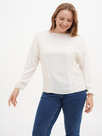 Блуза Sassofono модель A271-SC-1591_молочный Фото