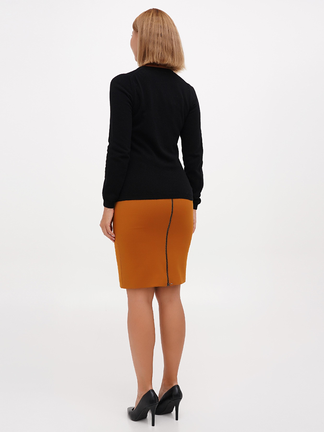 Юбка мини Sassofono модель A271-SC-1928_мокко Фото