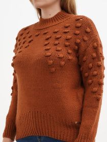 Светр Sassofono модель A271-SC-2197_коричневый Фото