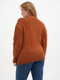 Светр Sassofono модель A271-SC-2197_коричневый Фото