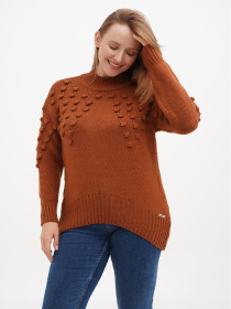 Свитер Sassofono модель A271-SC-2197_коричневый Фото