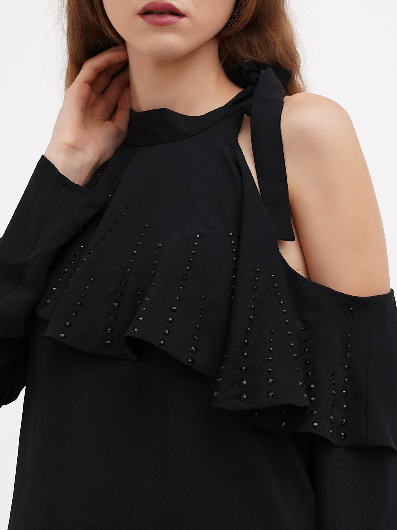 Блуза Sassofono модель A271-SF-1301_черный Фото