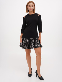 Платье мини Sassofono модель A271-SF-1305_черный Фото