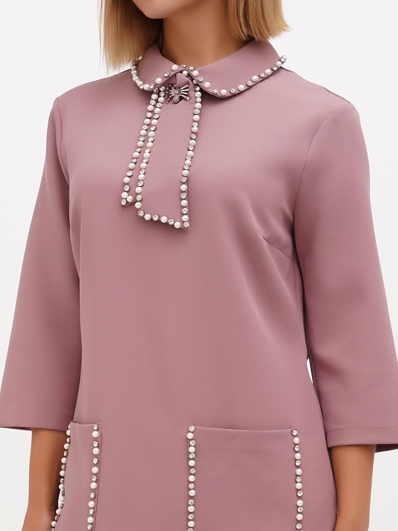 Платье мини Sassofono модель A271-SF-1310_сиреневый Фото