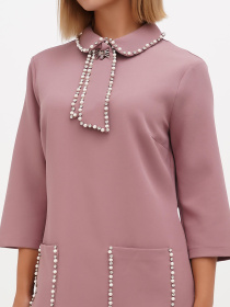 Платье мини Sassofono модель A271-SF-1310_сиреневый Фото