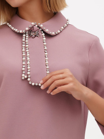 Платье мини Sassofono модель A271-SF-1310_сиреневый Фото