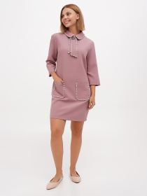 Платье мини Sassofono модель A271-SF-1310_сиреневый Фото