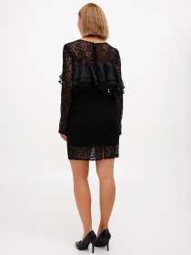 Платье мини Sassofono модель A271-SF-1319_черный Фото