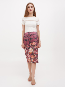 Юбка миди Sassofono модель A271-SF-1334 Фото